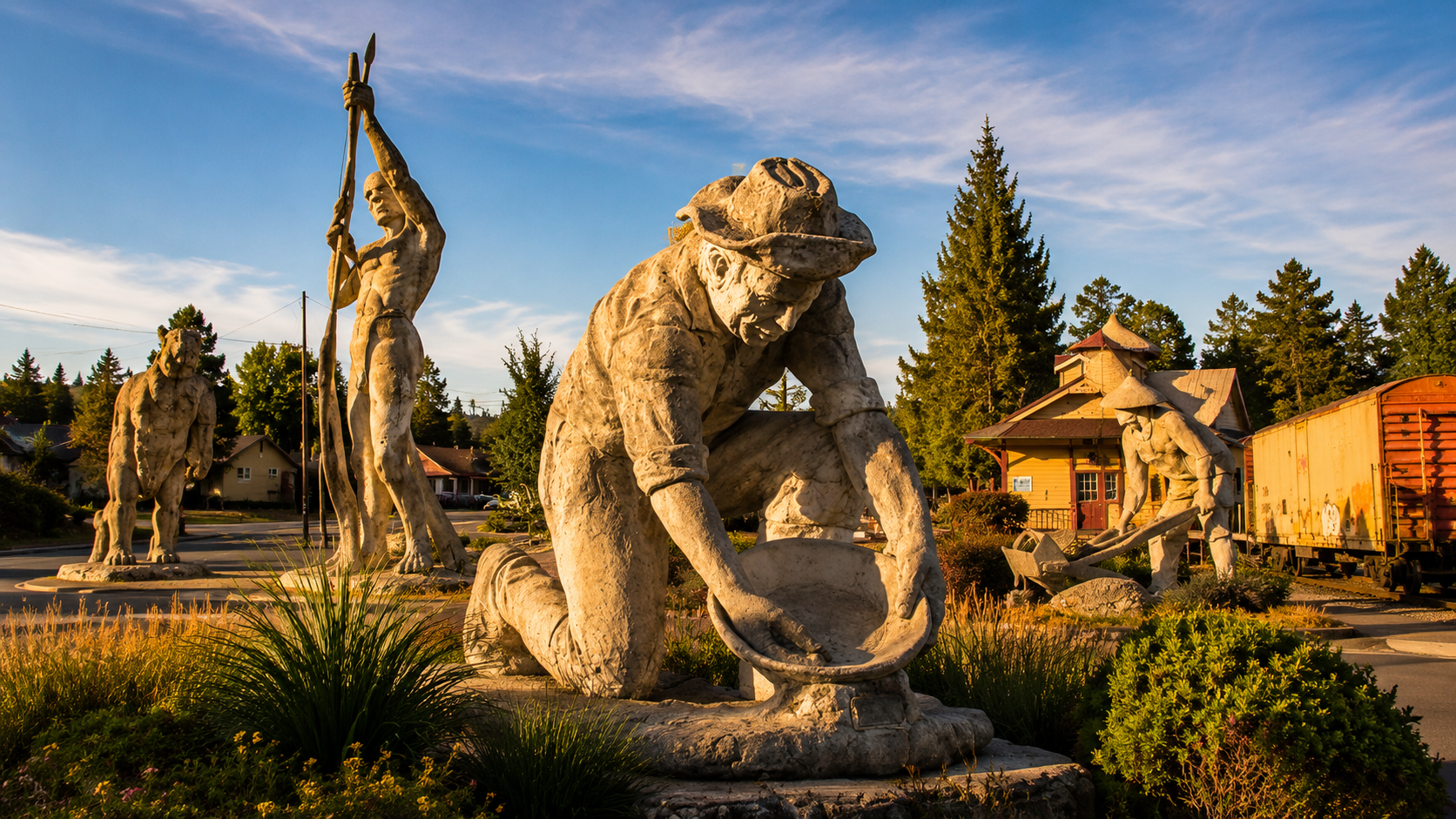 Auburn CA giant statues